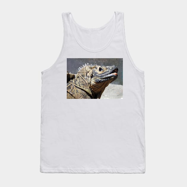 Sailfin Lizard Tank Top by kirstybush